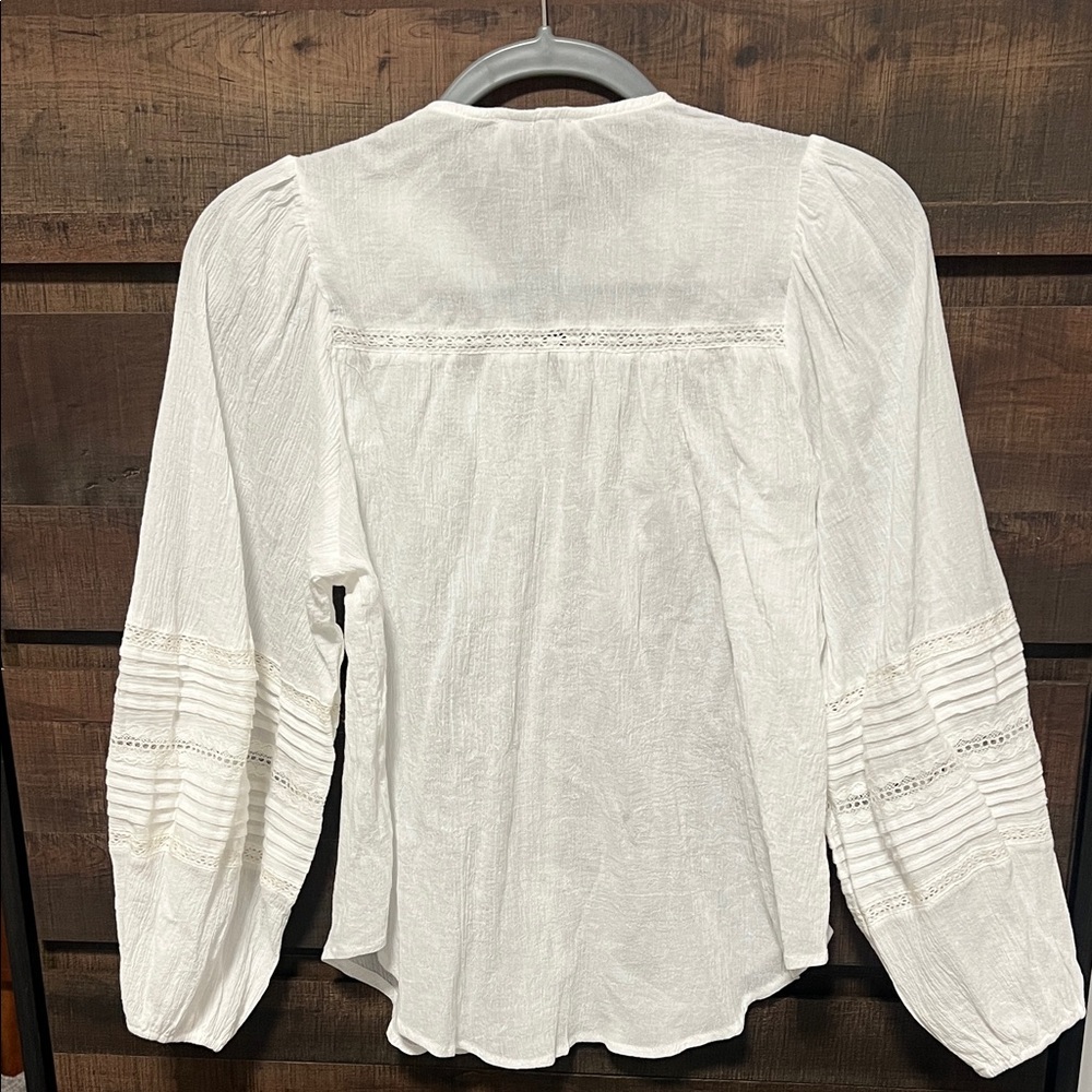 Chic Ivory Button-Down Blouse - image 3